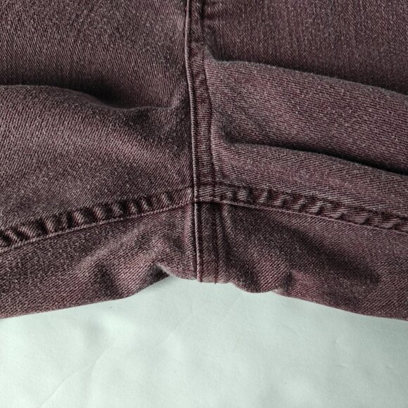 COLDWATER CREEK Women’s 5-Pocket Denim Jeans Cotton Blend Burgundy Size 12 - Picture 5 of 11